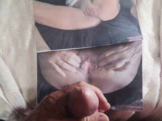 Well the help of the lovely Ms AlnJen69 precum showed up and was used to start stroking