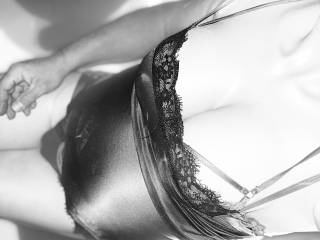 Black and white of my tits