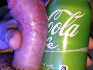 Compared to a soda can