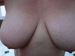 Been asked to show more of my tits. Wish they were as firm as they used to be.