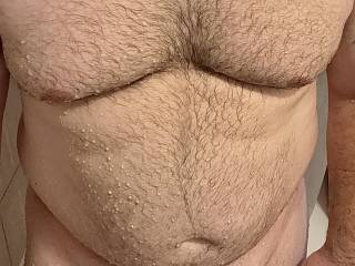 Just getting done in the shower