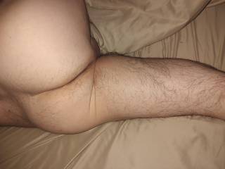 Just chilling in bed thinking about rubbing my cock on the sheets.