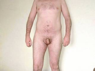 Full body nude showing my small penis