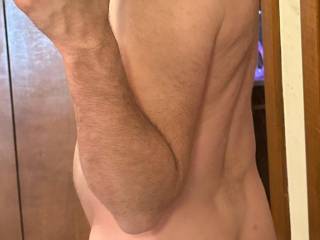Body shot in the mirror