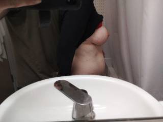 side boob, enough to make you cum and so good to suck on