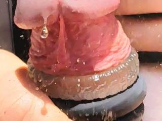 Edging and dripping precum