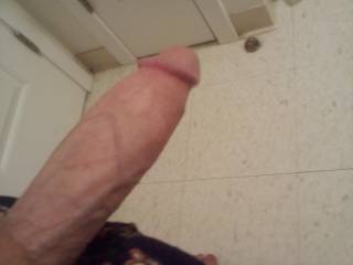 Nice dick, I like how its thicker in the middle. U need to post some pics of that fat dick erupting!