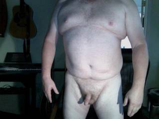 I am what I am.  Wish my cock was fat and my belly was skinny,  But it's not!