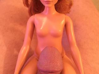 Curvy Barbie doll for play time.