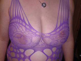 Took a picture while she was modeling the lingerie for me