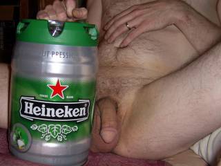 too much beer and lead to shrinkage ....