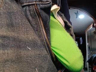 Hanging out of my jeans