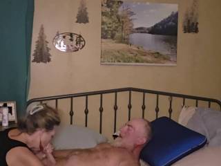 Sexy wanted to suck my dick, she is soooo good at it. We lost power so this is video #1 would you let her suc your dick?