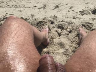 Oiled up in the sun..cum join me for some fun in the sun.