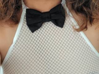 Do you like my new black tie outfit?