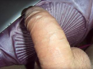 Foreskin pulled back all the way