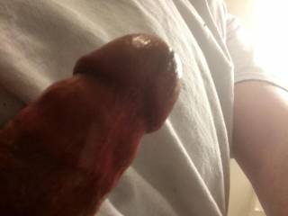 I love it when it gets so hard it turns beet red!