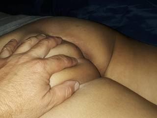 My husband's friend rubbing my ass. I could hardly control myself.