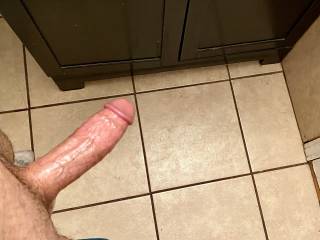 Stroking my cock before I get in the shower. Care to join