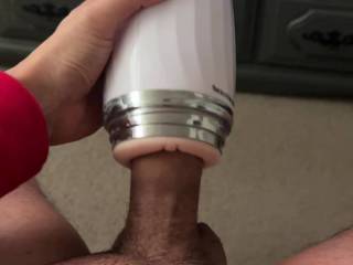 Horny and needed to get off. Bought this thing a while back and putting it to good use. Any ladies wanna help out with this cock?