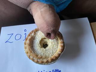 Made a little hole in the top so all my sperm will flow inside for a really tasty filling!