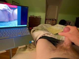 Mark watching me on cam when we are not able to be together!