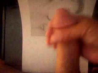 stroking my cock to stickandwife as she blows him and cover her face with cum