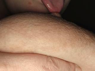 Love sucking on huge nipples especially when they are hard