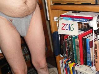 A frontal as I am now wearing a gray undie as I stand...Sony W290 camera was used.