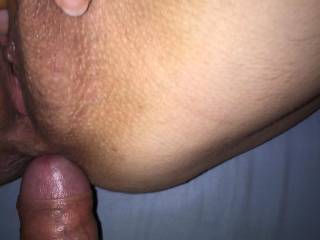 I'm about to penetrate my wife's arse