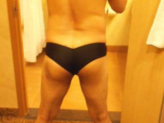 Old pics:  Trying on some Brazilian bottoms ;)
