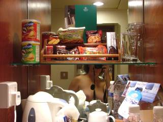 There are a lot of comments from guys liking Bev\'s work trip pics. Here\'s one where she\'s playing "Where\'s Wally"  Or  Where\'s Waldo" 

This was taken in Singapore.  She got to see a lot of the world when she worked for this company. Pity she left.