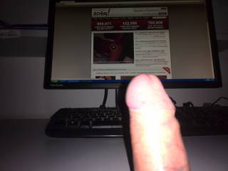 Alone in office...