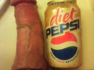 my dick next to a pepsi can.