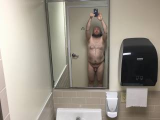 Small cock in public bathroom