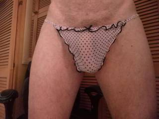 Love me semi see thru thong.