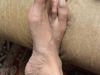 These toes are getting suck on tonight, exchange for some hard erect cock in my pussy..