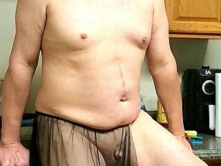 Lee showing off his new sleepwear