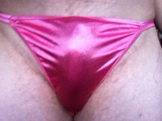 another satin pink panty, wanna touch my panty?