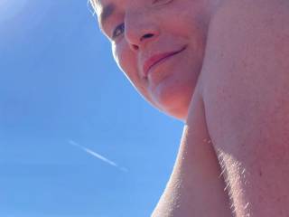 On the beach...