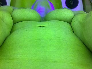 Titty and body shot of me in the tanning bed!