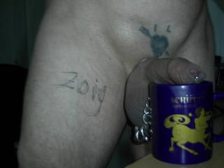 dick warmed up over coffe