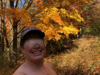 Enjoying the Autumn colors on our property.