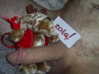 ooooh Rudolph is happy with his present ...If you found this on Christmas morning would you wanna play with it? Pls Vote