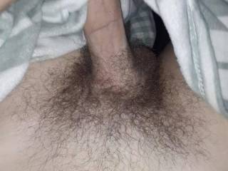 My cock got hard and it needed a stretch. Love the feeling if that foreskin.