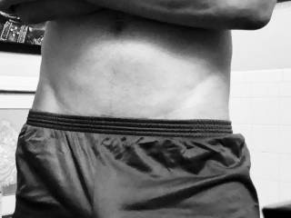 Me in some Silkies in B&W