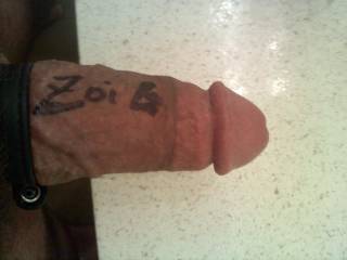 That's supposed to say ZoiG on my cock, hard to write on it. :P