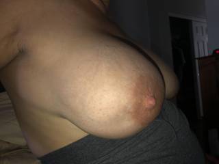 Nice big boobs of my 50yr wife