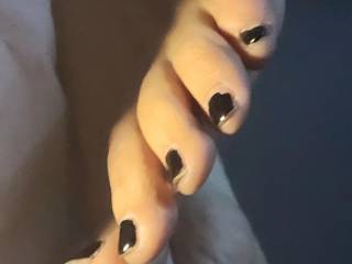 Chipped nails from wearing slutty high heels at work