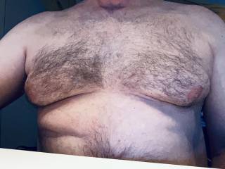 My nipples have gotten very sensitive of late. I’m enjoying stimulating them.